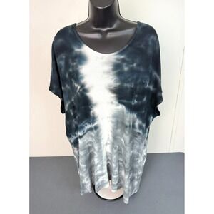 Gypsy Women's Size Large Tie Dye Scoop Neck Top Multicolored Hippie 90s